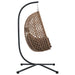 Hangende ei-stoel Koffiebruin 104 x 100 x 191 cm poly rattan