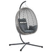 Hangende ei-stoel Antraciet en grijs 104 x 100 x 191 cm