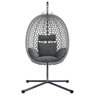 Hangende ei-stoel Antraciet en grijs 104 x 100 x 191 cm