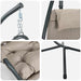 Hangende ei-stoel Taupe 94 x 107 x 196,5 cm Staal