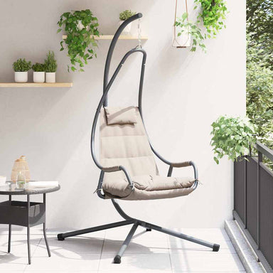 Hangende ei-stoel Taupe 94 x 107 x 196,5 cm Staal
