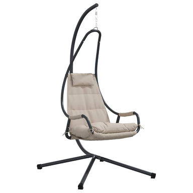 Hangende ei-stoel Taupe 94 x 107 x 196,5 cm Staal