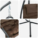 Hangende ei-stoel Koffiebruin 94 x 107 x 196,5 cm Staal