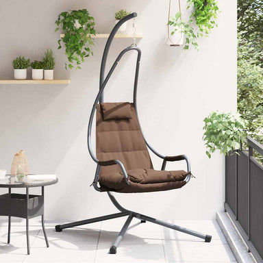 Hangende ei-stoel Koffiebruin 94 x 107 x 196,5 cm Staal