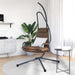 Hangende ei-stoel Koffiebruin 94 x 107 x 196,5 cm Staal