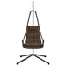 Hangende ei-stoel Koffiebruin 94 x 107 x 196,5 cm Staal