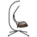 Hangende ei-stoel Koffiebruin 94 x 107 x 196,5 cm Staal