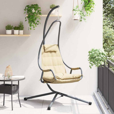 Hangende ei-stoel Beige 94 x 107 x 196,5 cm Staal