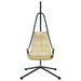 Hangende ei-stoel Beige 94 x 107 x 196,5 cm Staal