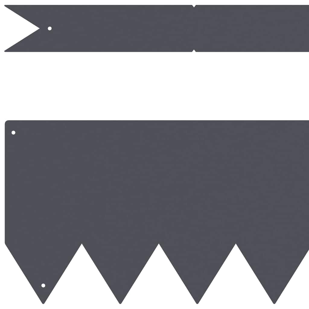 Tuinrand 30 st 100 x 0,05 x 15 cm Koudgewalst staal Antraciet