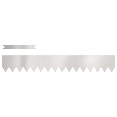 Tuinrand 10 st 100 x 0,05 x 15 cm Roestvrij staal Zilver