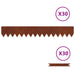 Tuinrand 30 st 100 x 0,05 x 15 cm weervast staal Roestig