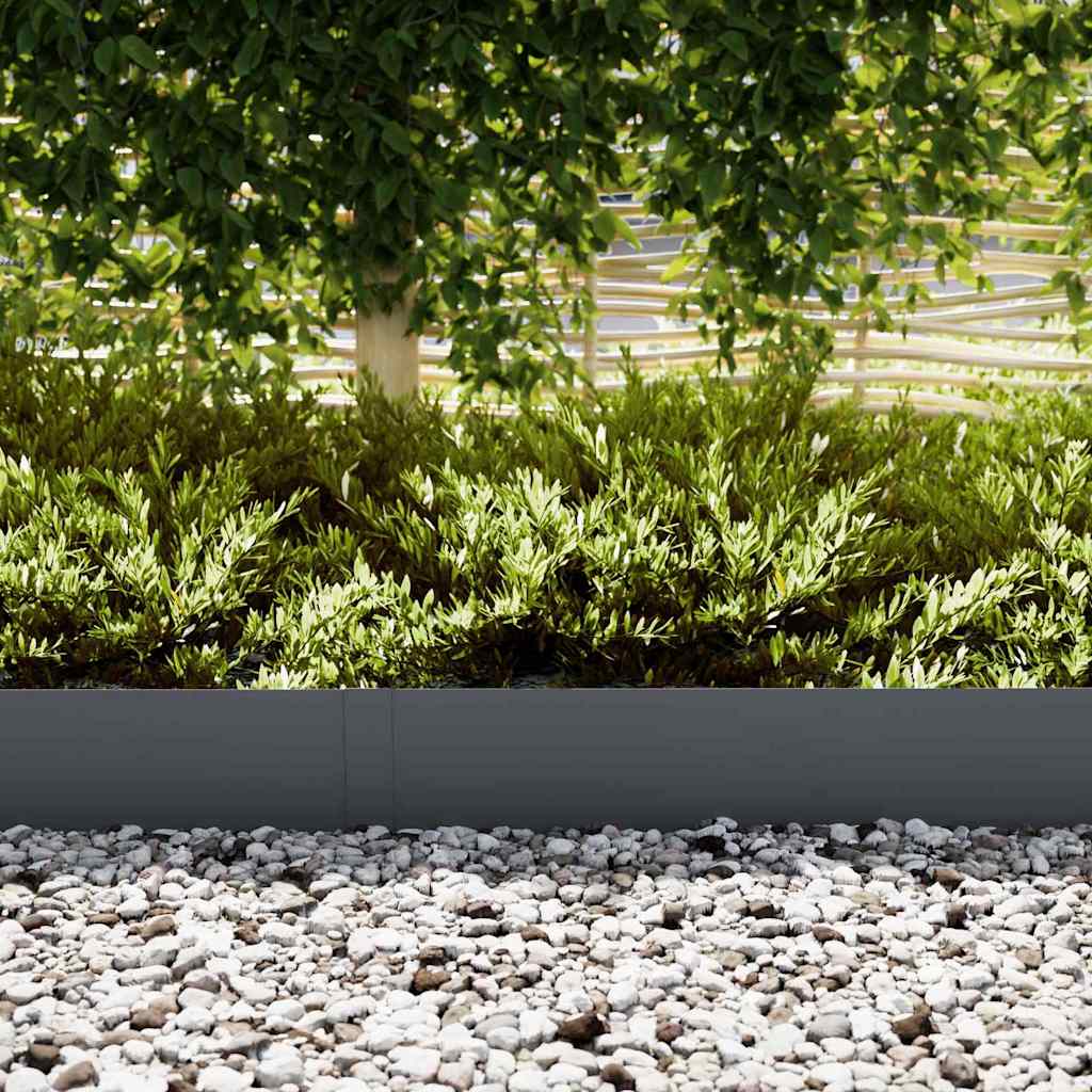 Tuinrand 20 st 100 x 0.05 x 20 cm Koudgewalst staal Antraciet