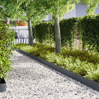 Tuinrand 20 st 100 x 0.05 x 20 cm Koudgewalst staal Antraciet