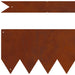 Tuinrand 20 st 100 x 0.05 x 20 cm weervast staal Roestig