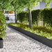 Tuinrand 10 st 100 x 0,05 x 30 cm Koudgewalst staal Zwart