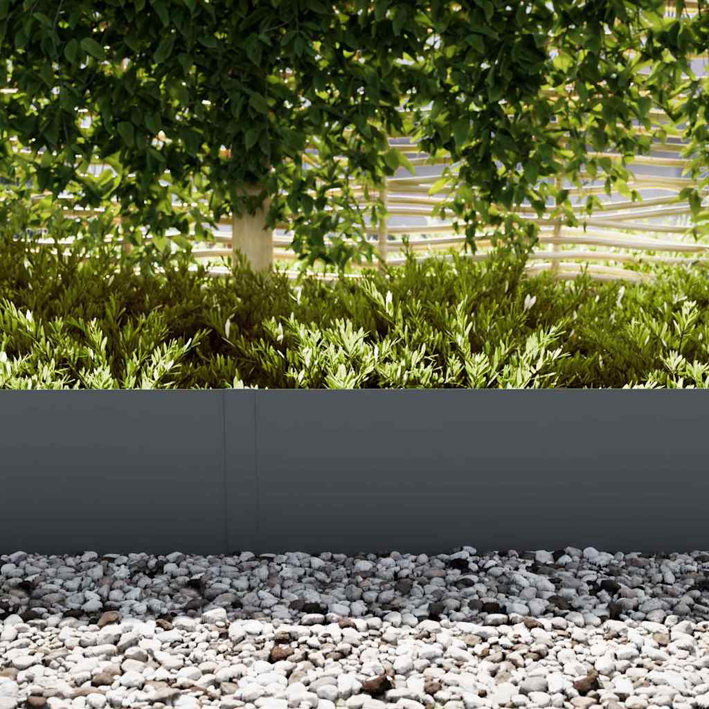 Tuinrand 20 st 100 x 0,05 x 30 cm Koudgewalst staal Antraciet