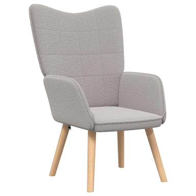 Fauteuil Lichtgrijs 62 x 67 x 95,5 cm Sherpa Stof