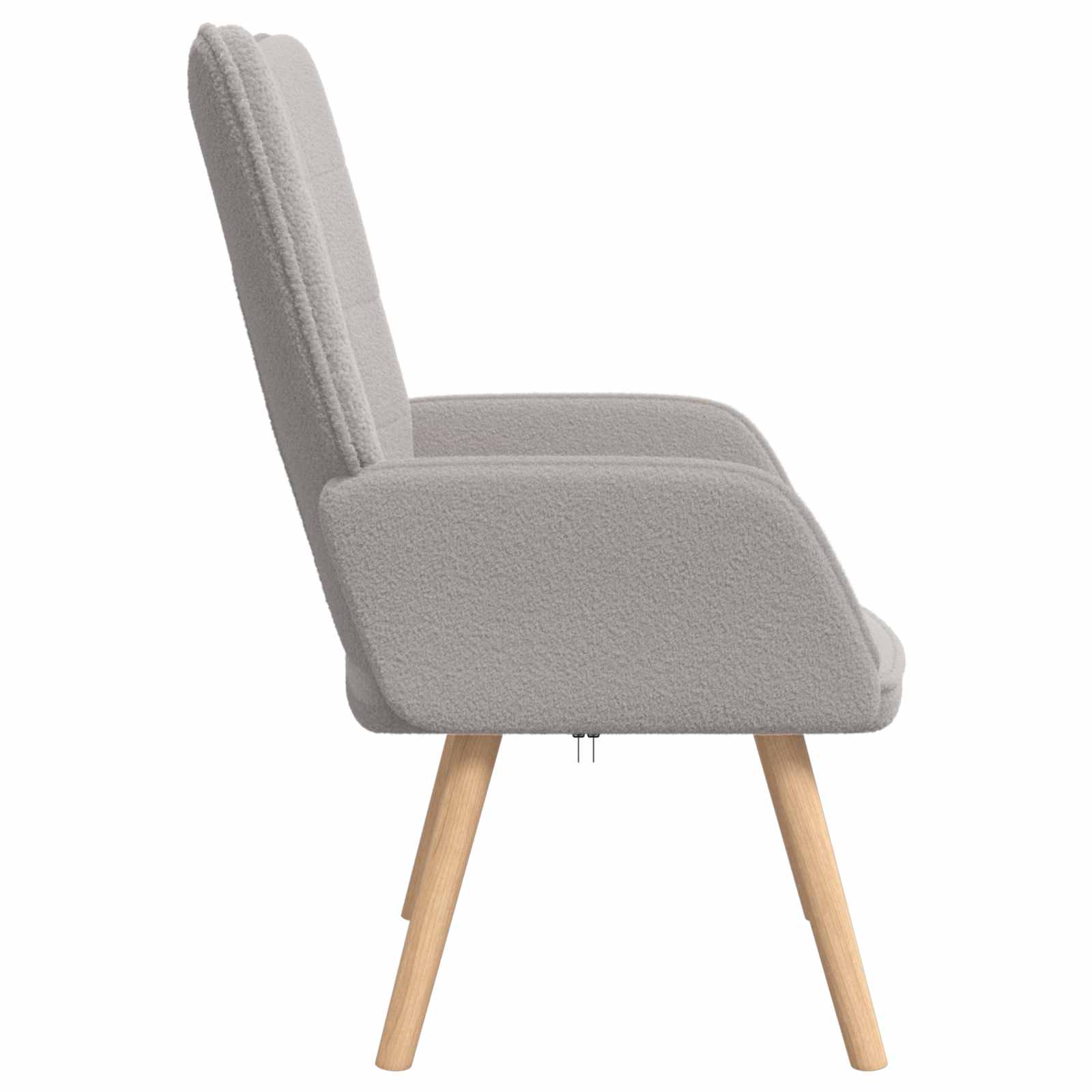Fauteuil Lichtgrijs 62 x 67 x 95,5 cm Sherpa Stof