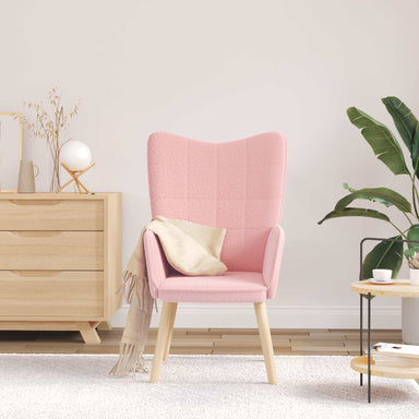 Fauteuil Roze 62 x 67 x 95,5 cm Sherpa Stof