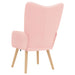 Fauteuil Roze 62 x 67 x 95,5 cm Sherpa Stof