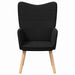 Fauteuil Zwart 62 x 67 x 95,5 cm Sherpa Stof