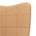 Schommelstoel Beige Sherpa Stof