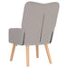 Fauteuil Lichtgrijs 63 x 67 x 94 cm Schapenstof en Triplex