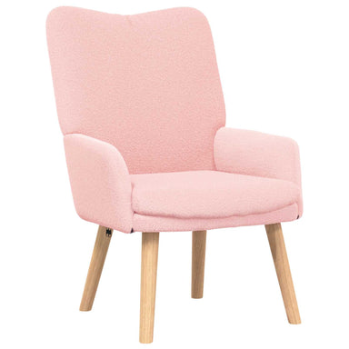 Fauteuil Roze 63 x 67 x 94 cm Schapenstof en Triplex