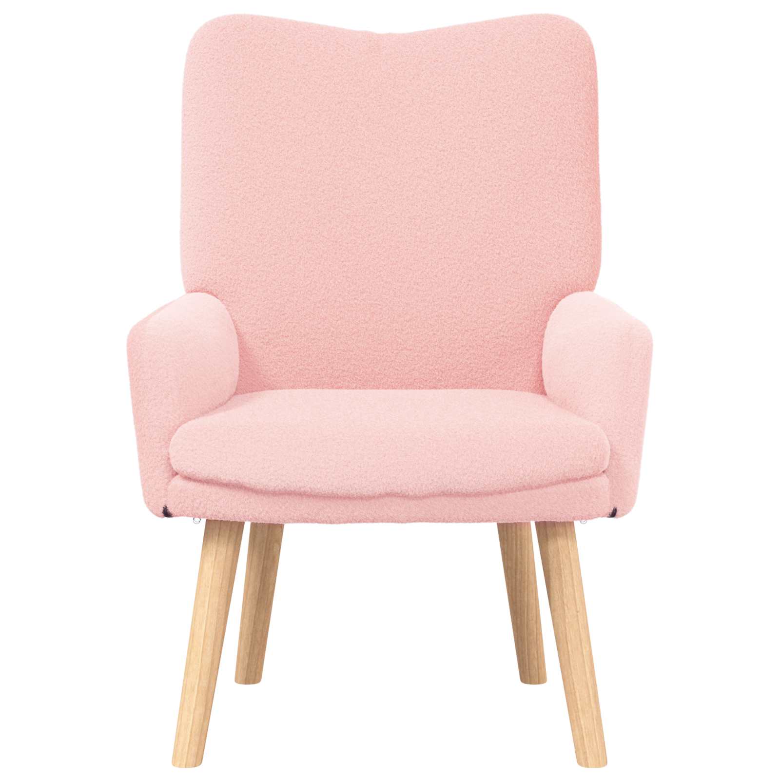 Fauteuil Roze 63 x 67 x 94 cm Schapenstof en Triplex