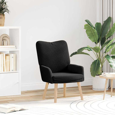 Fauteuil Zwart 63 x 67 x 94 cm Schapenstof en Triplex