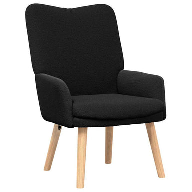 Fauteuil Zwart 63 x 67 x 94 cm Schapenstof en Triplex