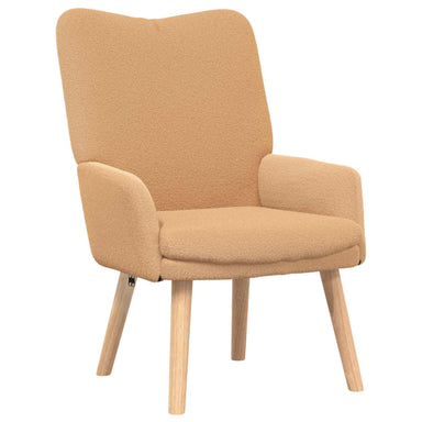 Fauteuil Beige 63 x 67 x 94 cm Polyester en multiplex