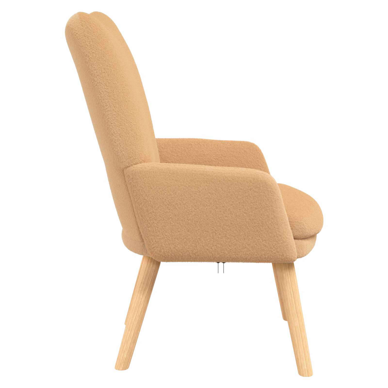 Fauteuil Beige 63 x 67 x 94 cm Polyester en multiplex