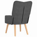 Fauteuil Donkergrijs 63 x 67 x 94 cm Stof