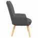 Fauteuil Donkergrijs 63 x 67 x 94 cm Stof