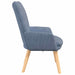 Fauteuil Blauw 63 x 67 x 94 cm Stof