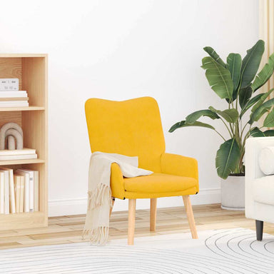 Fauteuil Lichtgeel 63 x 67 x 94 cm Stof