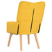 Fauteuil Lichtgeel 63 x 67 x 94 cm Stof