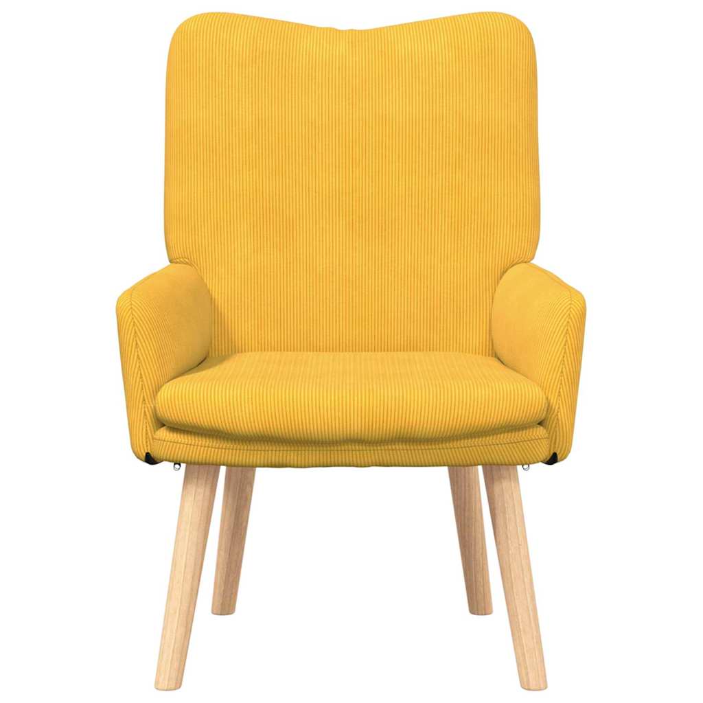 Fauteuil Lichtgeel 63 x 67 x 94 cm Stof