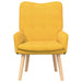 Fauteuil Lichtgeel 63 x 67 x 94 cm Stof