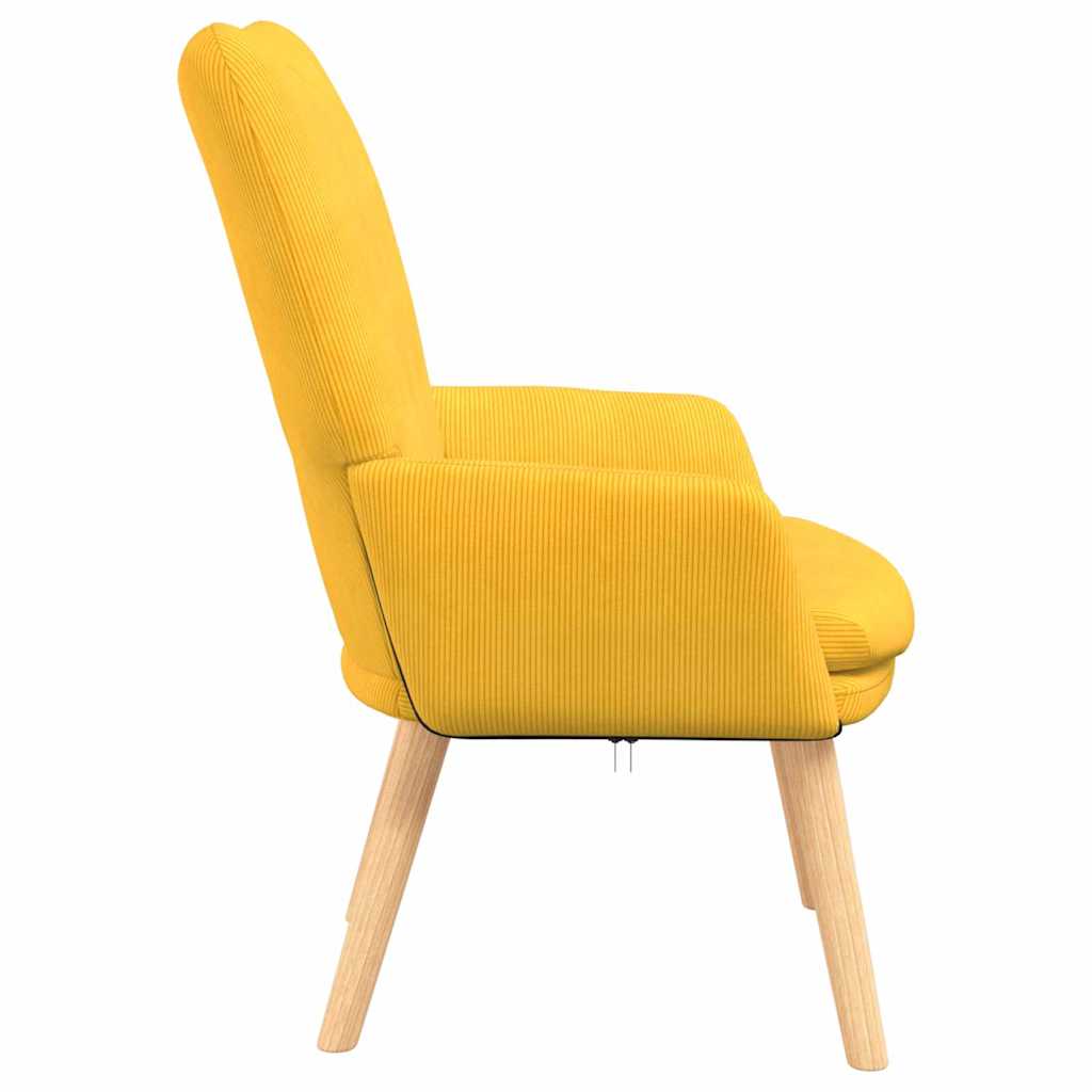 Fauteuil Lichtgeel 63 x 67 x 94 cm Stof