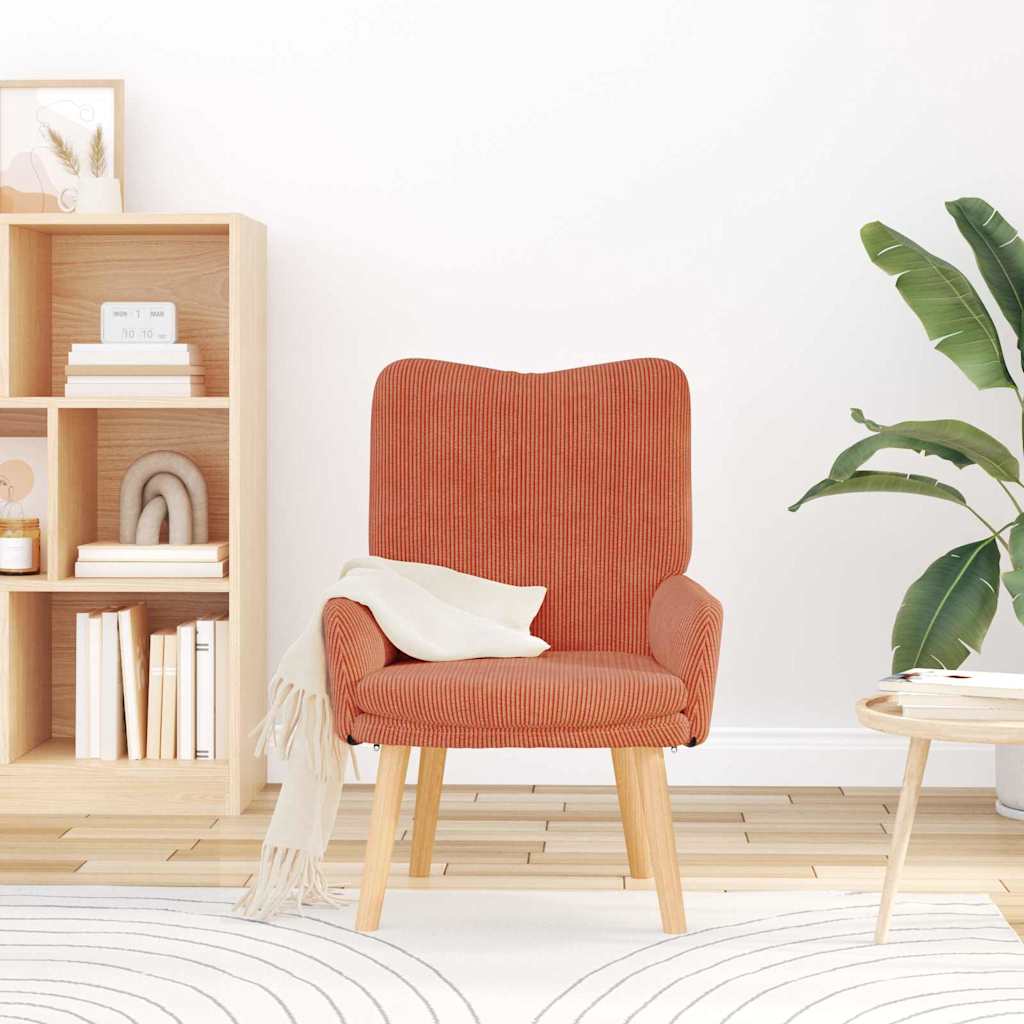 Fauteuil Rood-oranje 63 x 67 x 94 cm Stof