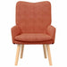 Fauteuil Rood-oranje 63 x 67 x 94 cm Stof