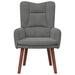 Fauteuil Donkergrijs 63 x 67 x 94 cm Fluweel