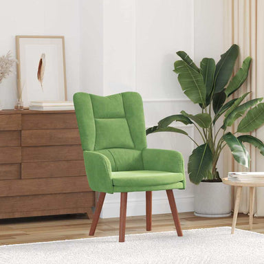 Fauteuil Lichtgroen 63 x 67 x 94 cm Fluweel