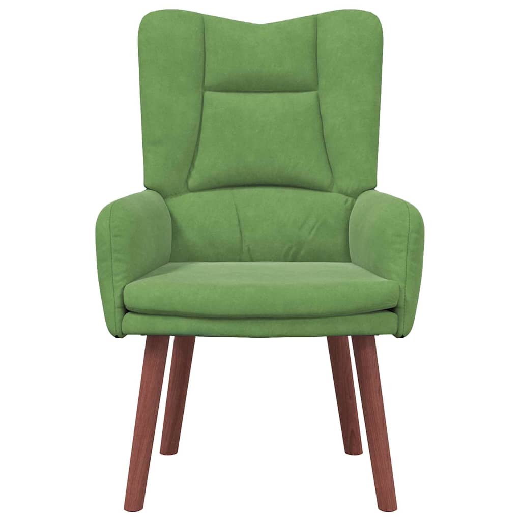 Fauteuil Lichtgroen 63 x 67 x 94 cm Fluweel