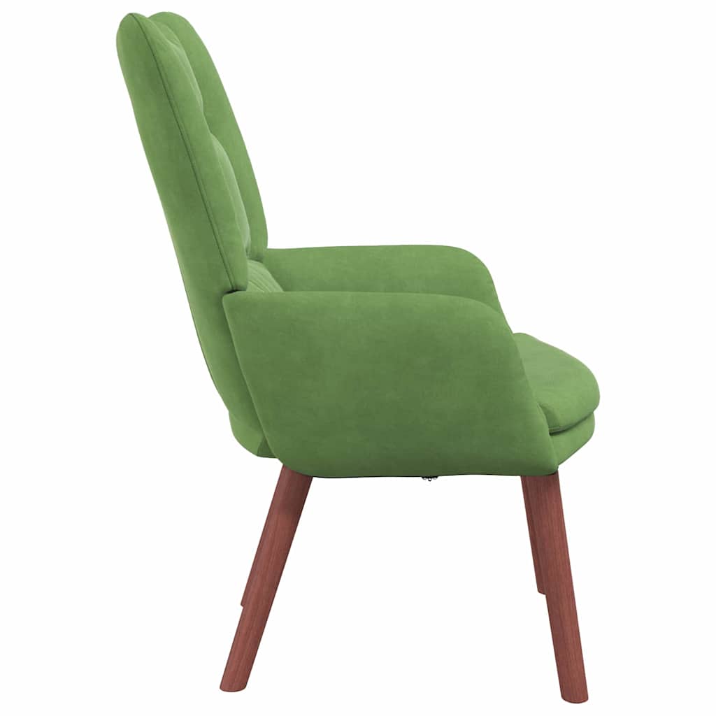 Fauteuil Lichtgroen 63 x 67 x 94 cm Fluweel