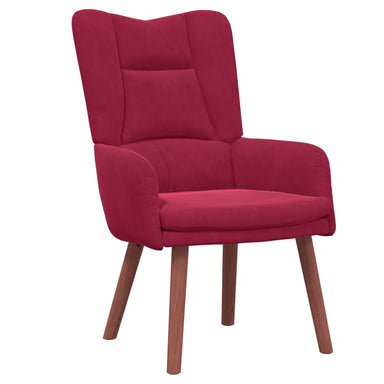Fauteuil Wijnrood 63 x 67 x 94 cm Fluweel