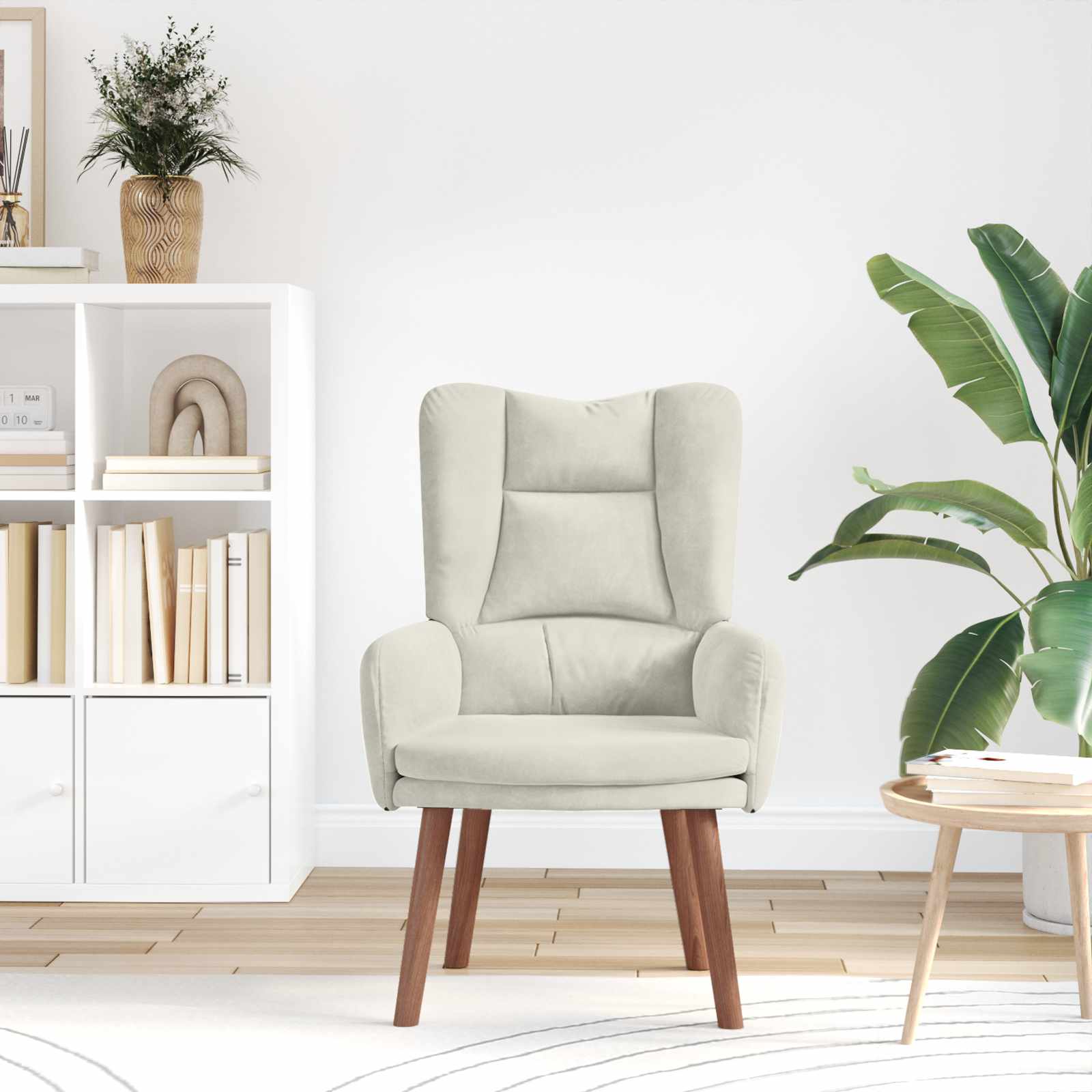 Fauteuil Crème 63 x 67 x 94 cm Fluweel